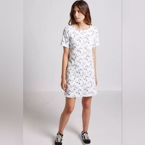 Current Elliott The Fray Edge Shift Dress Sugar Viney Floral Size 1 $228 small